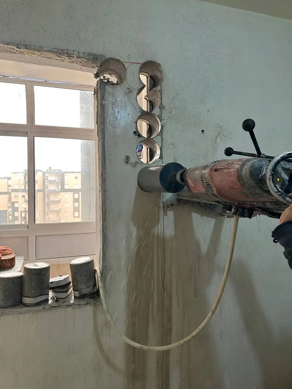 كور دريل وقص خرسانة في فيلا بالقاهرة الجديدة